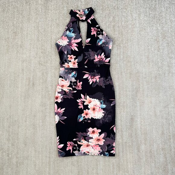 3 for $6 Floral Bodycon Cocktail Summer Sleeveless Dress S - Picture 1 of 10